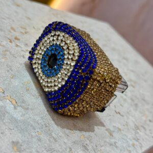 Carimbo customizado de olho grego em strass e metal! Pode ser feito do jeito que quiser, consulte disponibilidade!