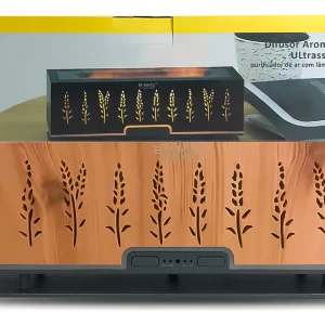 Características principais Marca B-Max Linha Umidificador Difusor Modelo Difusor Aromas Simlador Chamas Tipo de produto Simulador de Chamas Cor Amarelo Flor Peso e dimensões Altura x Largura 11 cm x 31 cm Peso 500 g Outros Modelo detalhado Umidificador Aromático Capacidade do reservatório de água 200 mL Temperatura do vapor Ambiente Com difusor de aromas Sim Com desligamento automático Sim Com função de lanterna noturna Sim Com operação silenciosa Sim Com filtro removível Não Com indicador de poca água Não É antibacteriana Não Com direção ajustável do bico Não Tipo de alimentação Fonte de alimentação bivolt É portátil Sim