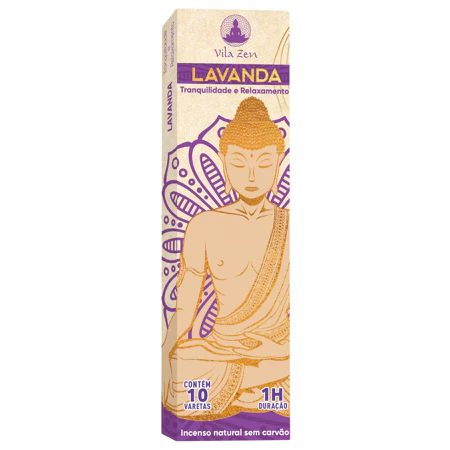 O Incenso de Lavanda oferece uma experiência sensorial única, criando uma atmosfera de tranquilidade e relaxamento.Além de perfumar o ar, convida a uma jornada sensorial que alivia o estresse, promovendo serenidade.