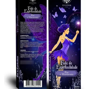 Descrição Incenso Natural Dharma - Fada da Espiritualidade Deixe-se envolver pela aura serena da Fada da Espiritualidade. Este incenso é mais do que uma simples fragrância; é um convite à purificação, à elevação espiritual e à conexão com o divino. No acender este incenso você cria um ambiente sagrado, permeado pela proteção e pela serenidade, onde pode encontrar a paz interior e a harmonia consigo mesmo e com o mundo ao seu redor. ESPECIFICAÇÕES PRODUTO: Incenso Natural Dharma - Fada da Espiritualidade QUANTIDADE: 1 unidade com 9 varetas. COMPOSIÇÃO: Madeira reflorestada, lavanda, ervas aromáticas e resina. TEMPO DE QUEIMA: Aproximadamente 1 hora. Gratidão_/\_Muita Luz! Sem garantia