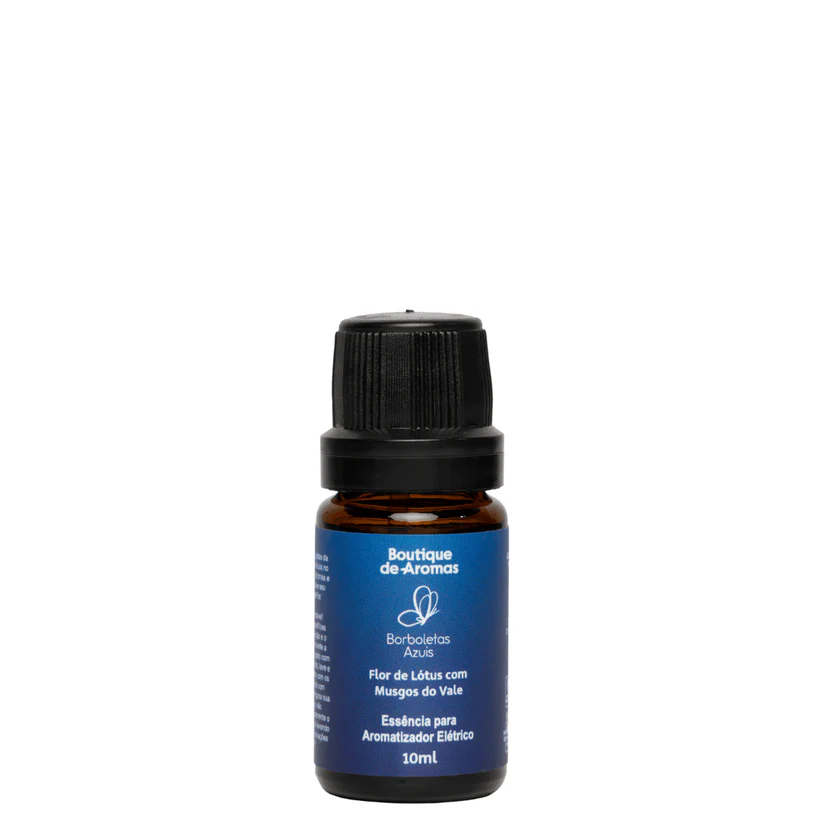 Aromatize seu espaço com a essência exclusiva Borboletas Azuis, que traz frescor, conexão com a natureza e boas energias para o seu dia a dia. Esta fragrância única e irresistível combina notas florais aquosas, como Flor de Lótus e Jasmim, com um toque delicado de melão e Musgo de Carvalho. Ideal para criar um ambiente acolhedor, harmonioso e revigorante, elevando o bem-estar do corpo e da mente.