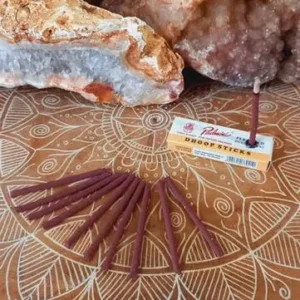 O Golden Tree da Alaukik Incense é um incenso de massala premium feito na Índia, reconhecido por suas propriedades refrescantes, espirituais e de limpeza energética. Vendido em pacotes de aproximadamente 90g (cerca de 60 varetas), é formulado com ingredientes naturais para uma queima lenta.