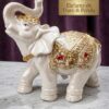 Elefante Decorativo Indiano De Resina Sorte Sabedoria