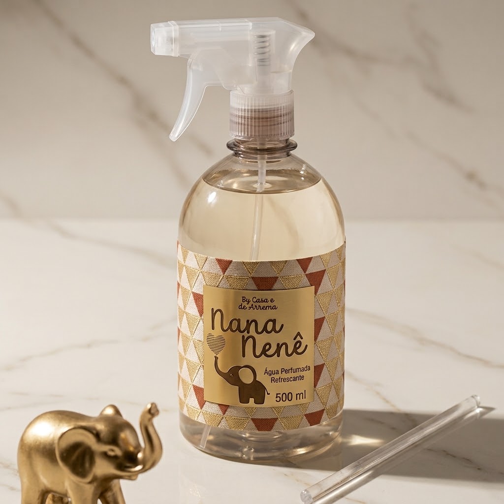 O Perfume para Roupas e Ambiente Nana Nenê foi desenvolvido para deixar o espaço repleto de carinho, aconchego e acolhimento. Com uma fragrância suave e relaxante, é perfeito para criar um ambiente de conexão e afeto entre mamãe e bebê desde os primeiros momentos. Um aroma pensado para envolver todos os sentidos – do toque ao olfato – proporcionando uma atmosfera tranquila, segura e amorosa.