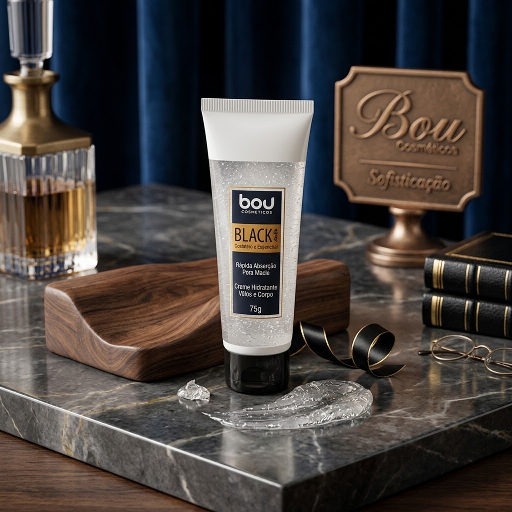 Praticidade, sofisticação e cuidado em um só produto. O Creme Hidratante Black 44 foi desenvolvido para acompanhar a rotina dos homens que valorizam bem-estar e estilo. Com textura leve, de rápida absorção e uma fragrância aromática especiada marcante, proporciona hidratação intensa sem deixar a pele oleosa. Ideal para mãos e corpo, sua fórmula nutre, suaviza e revigora, enquanto envolve a pele em um perfume elegante e duradouro. O toque perfeito de confiança e cuidado para qualquer momento do dia.